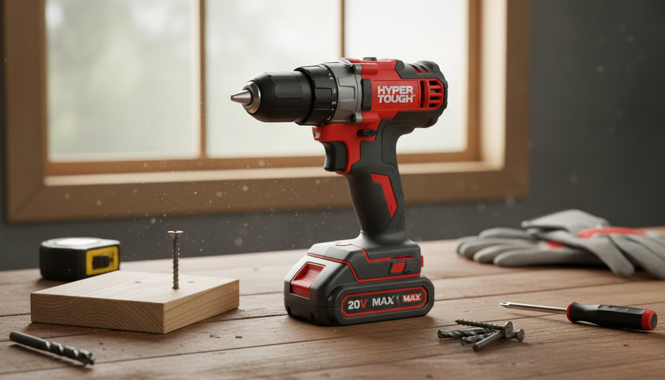 Hyper Tough 20V Max Cordless Drill Product Review